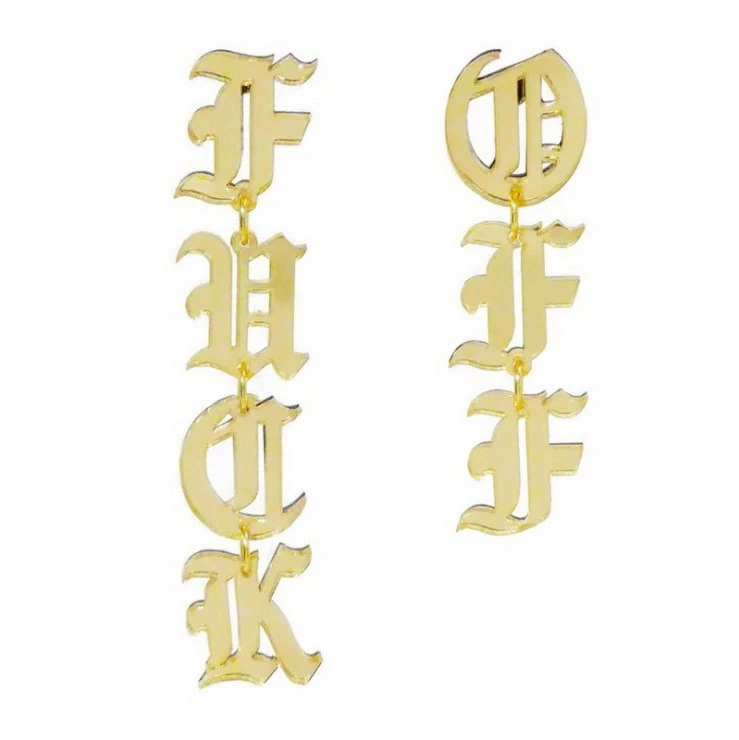 Alphabet earrings