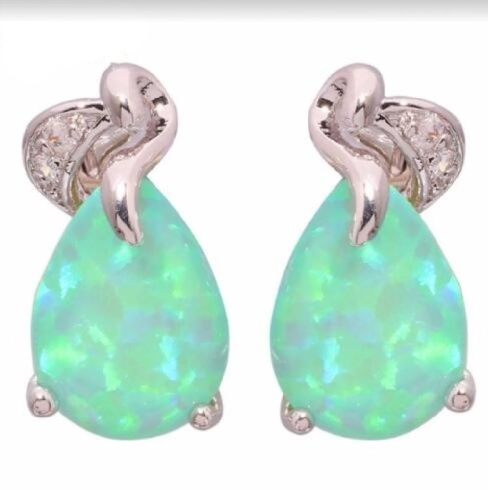 European and American fashion Opal Earrings