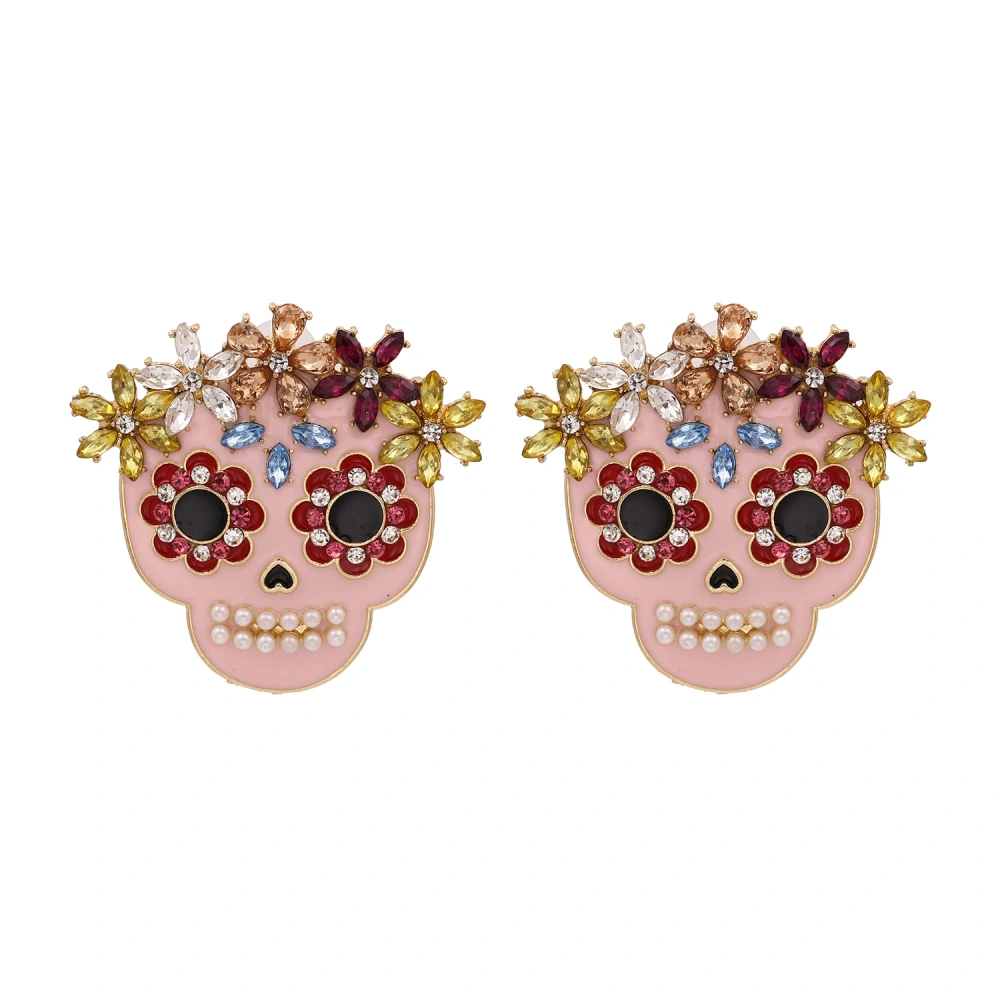 Alternative Accessories Earrings Ghost Head Earrings Exaggerated Jewelry