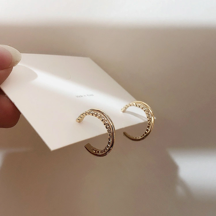 Winding full diamond metal studs