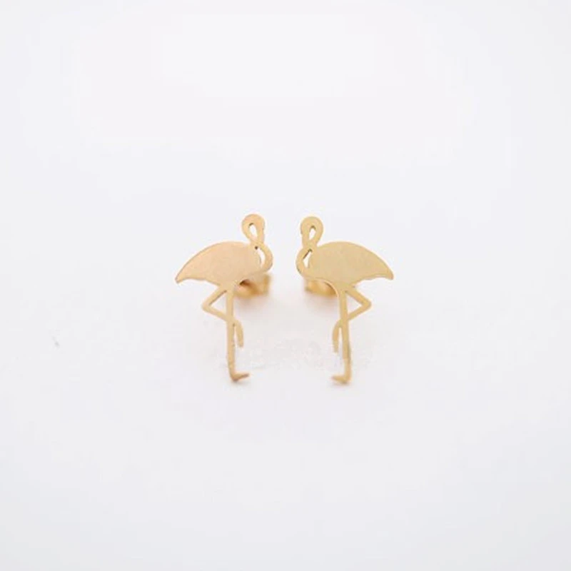 Red-crowned crane earrings