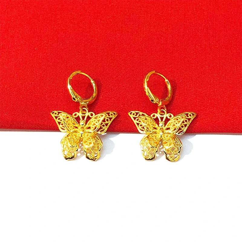 24K Yellow Gold Earrings