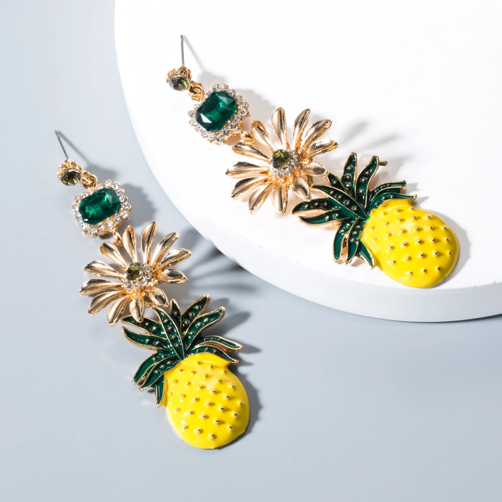 European and American earrings fruit pineapple earrings