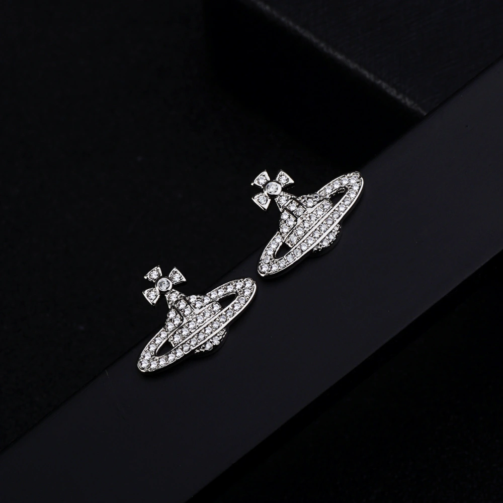 Simple Literary Korean Style Zircon Earrings