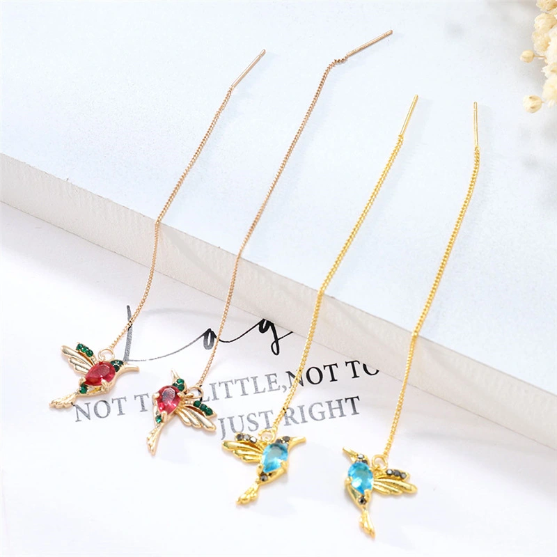 Alloy bird earrings