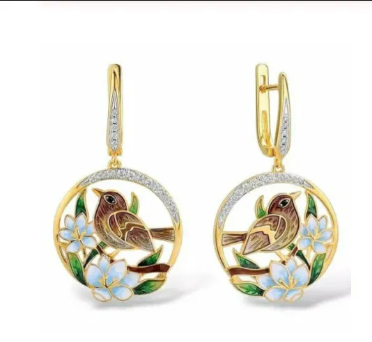 Earrings pendant tassel crystal pendant earrings