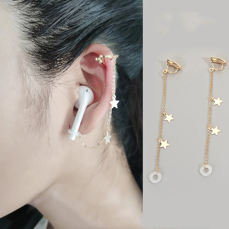 Wireless earphone anti-lost earrings