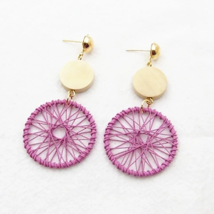 Irregular metal sequins geometric earrings