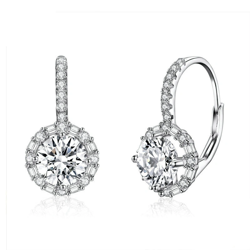 European And American Fashion Platinum-Plated Earrings