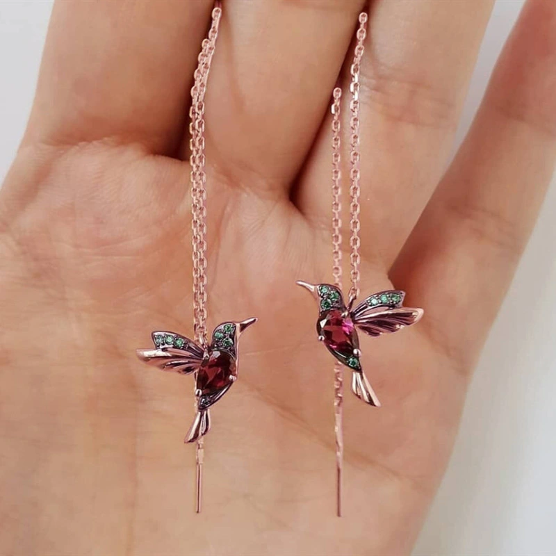 Cute bird lady earrings