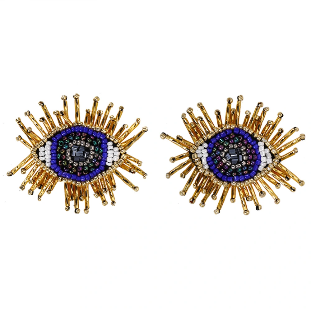 Ethnic style eye earrings