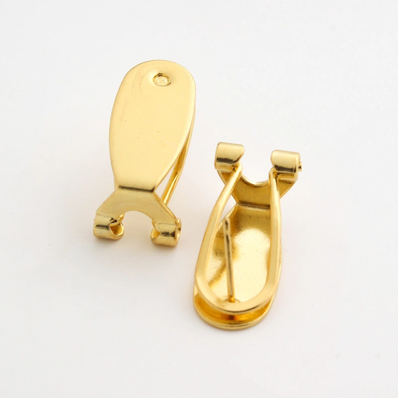 Double safety ear clip + ear studs