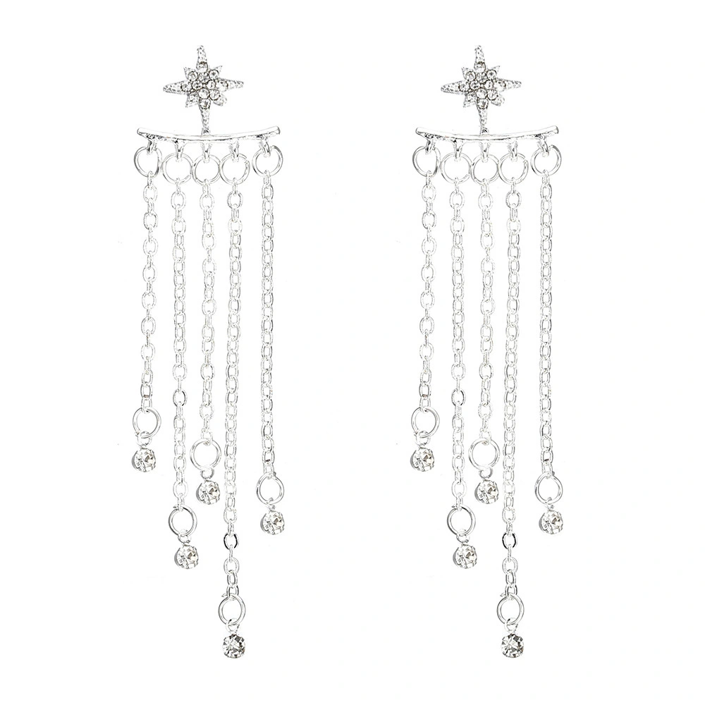 Star fringed earrings