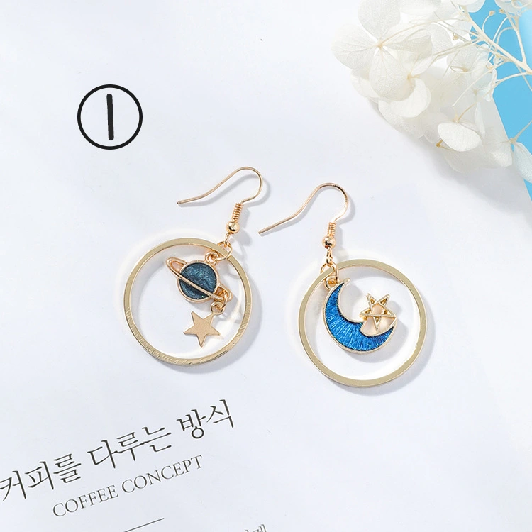 Star Moon Earrings