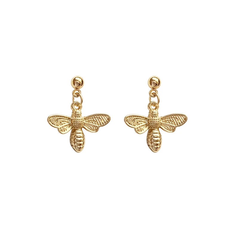 Korean Temperament Simple and Cute Bee Earrings Women