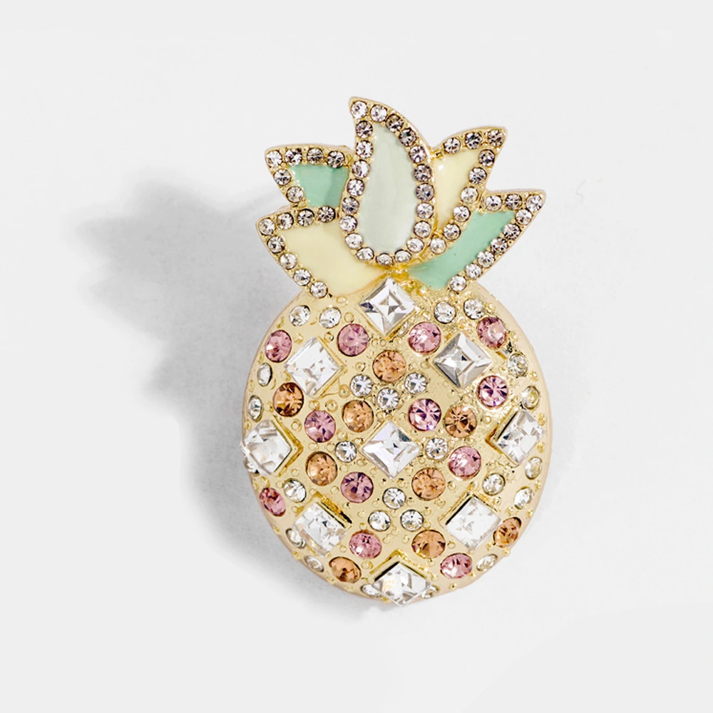 Diamond pineapple earrings