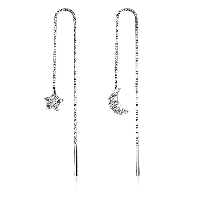 Moon Star Stud Earrings