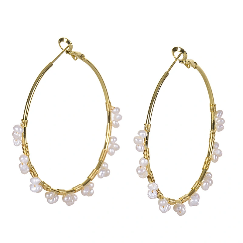 Tamsui Pearl Fashion Temperament Court Earrings