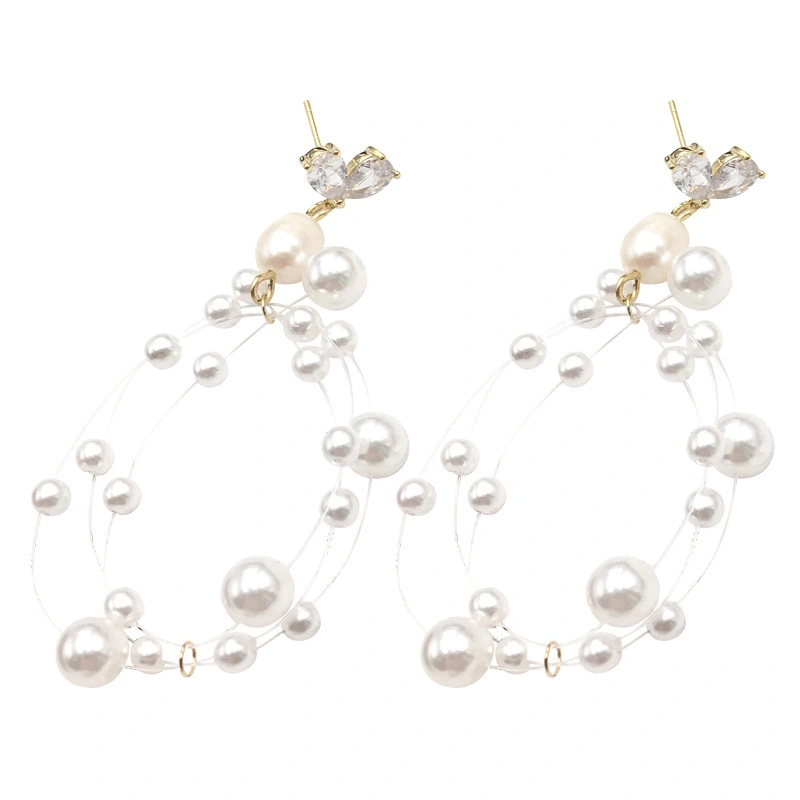 Women's Shaped Pearl Earrings