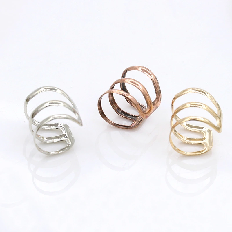 Three circle creative new earrings