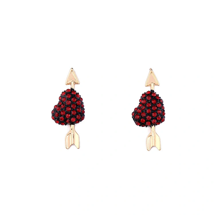 Girl red arrow pierced earrings