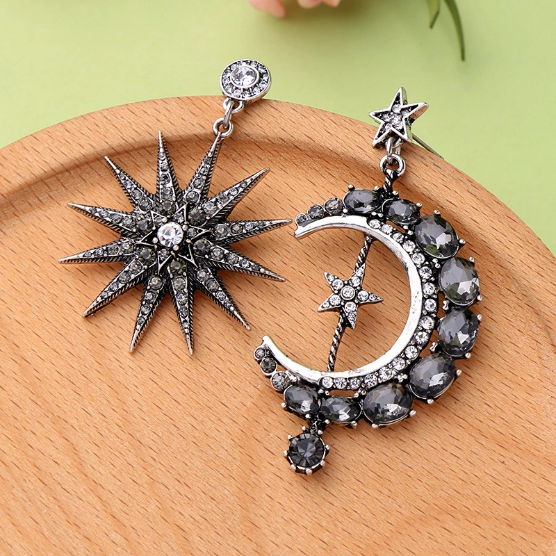 Long diamond earrings
