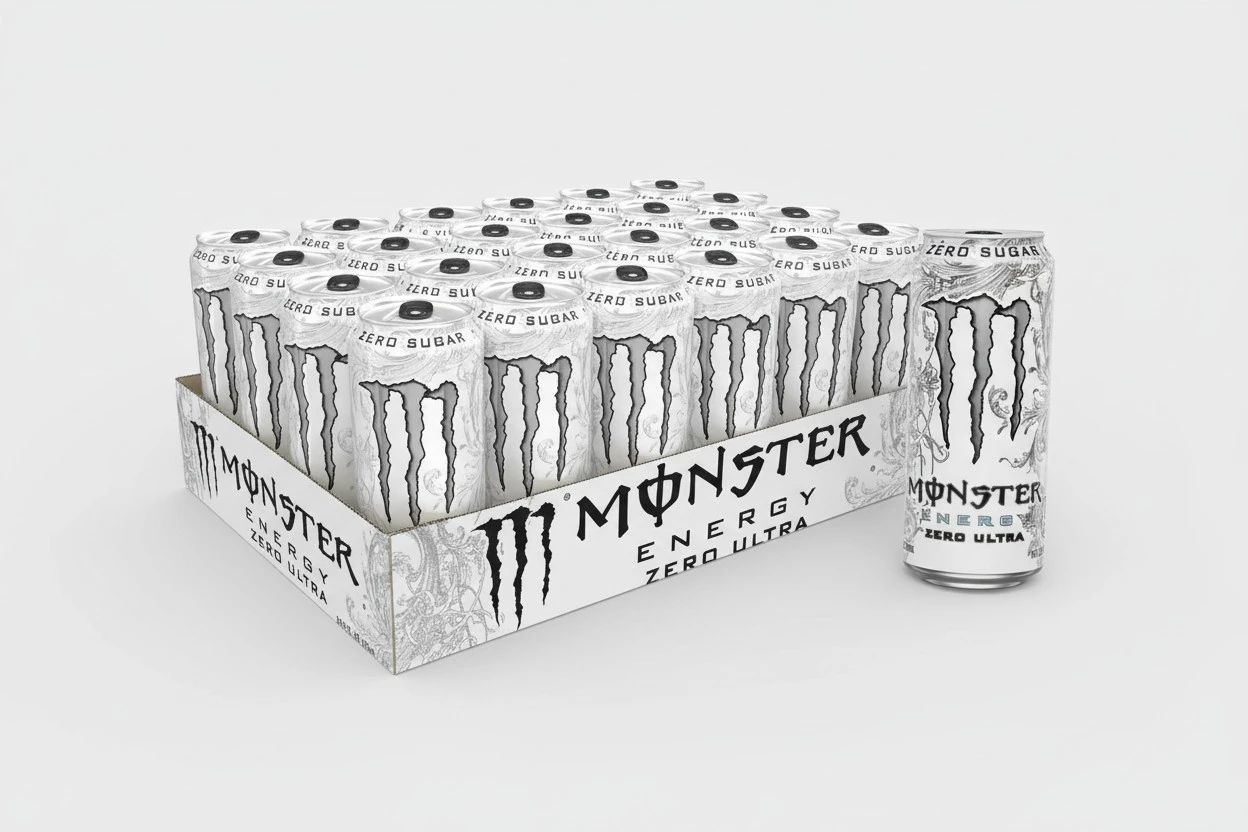 Monster Energy Zero Ultra, Sugar Free Energy Drink, 16 Ounce, Pack of 24
