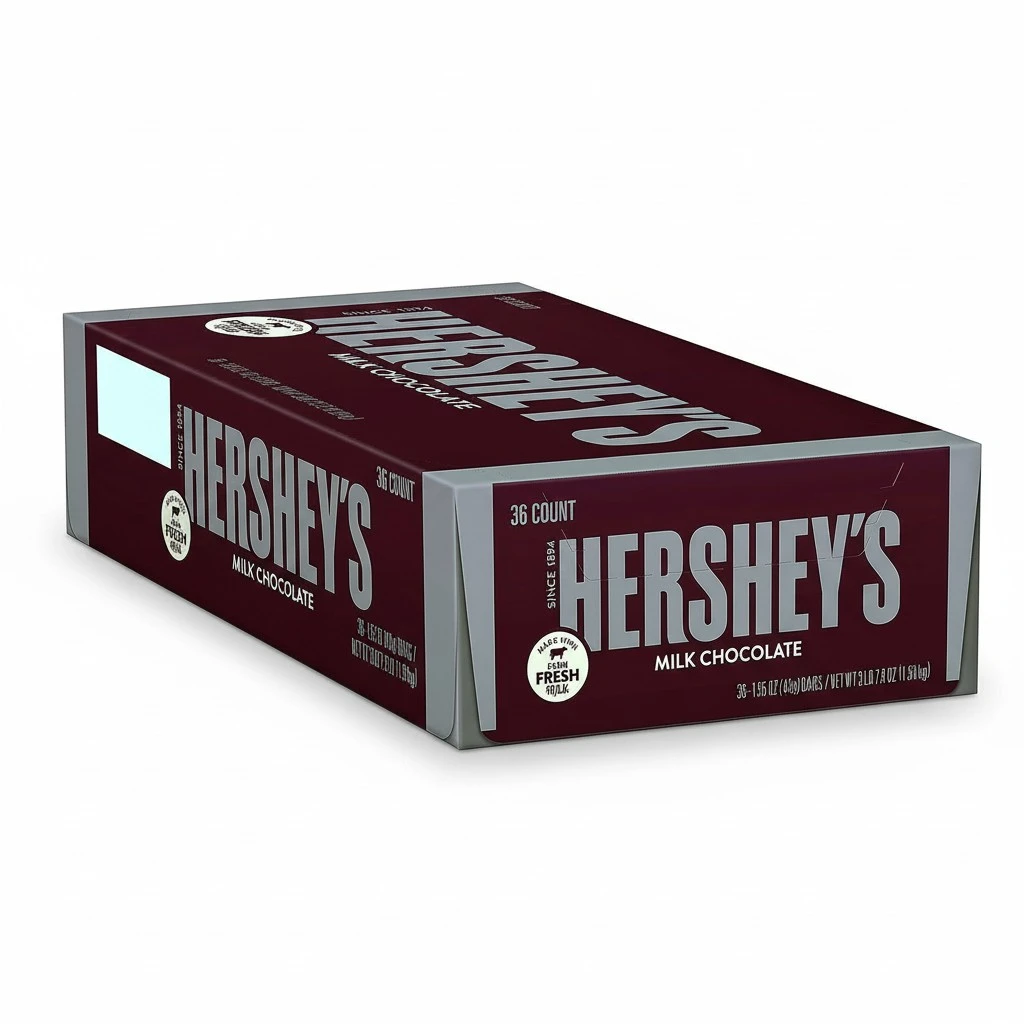 HERSHEY'S Milk Chocolate Bars - 36-ct. Box, 59 ounces