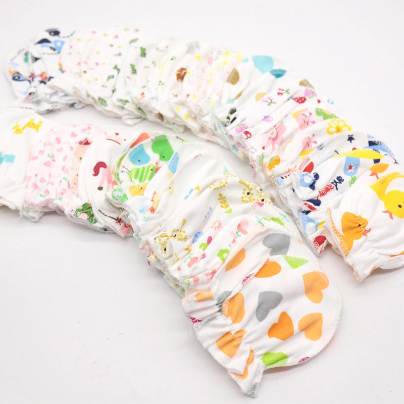 Newborn Anti-scratch Face Cotton Protective Gloves