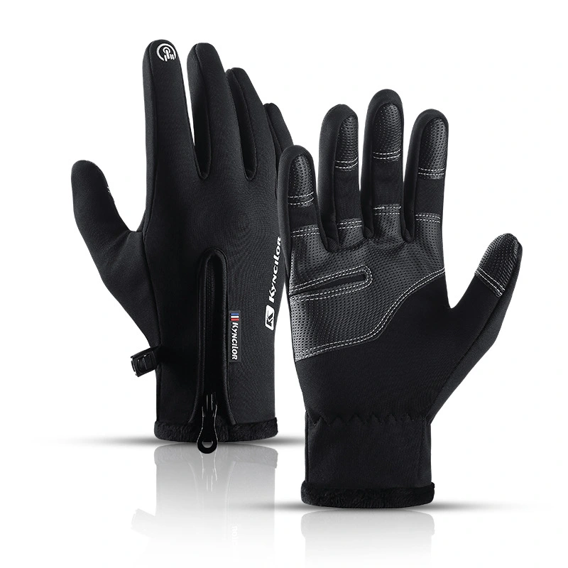 Outdoor ladies' waterproof, windproof and warm gloves