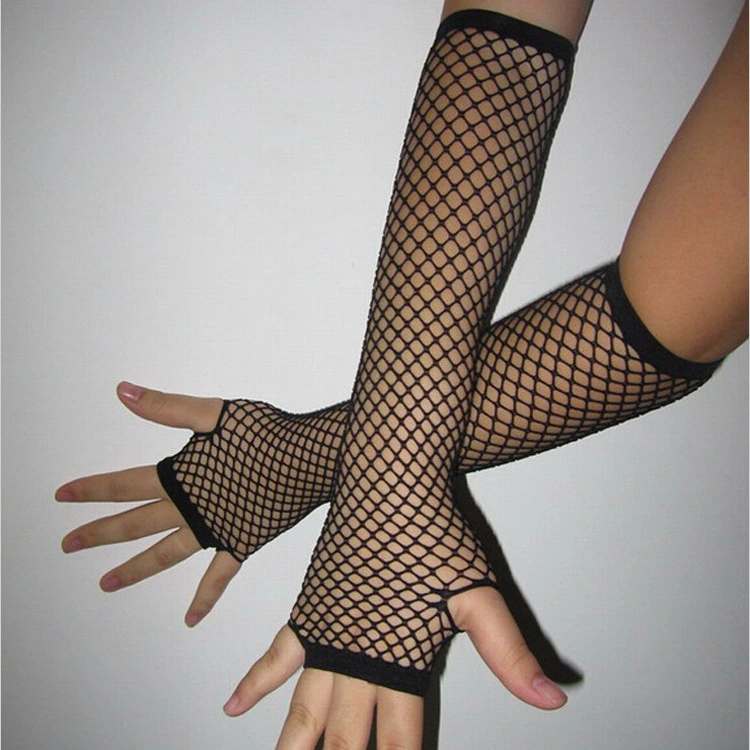 Mesh long gloves