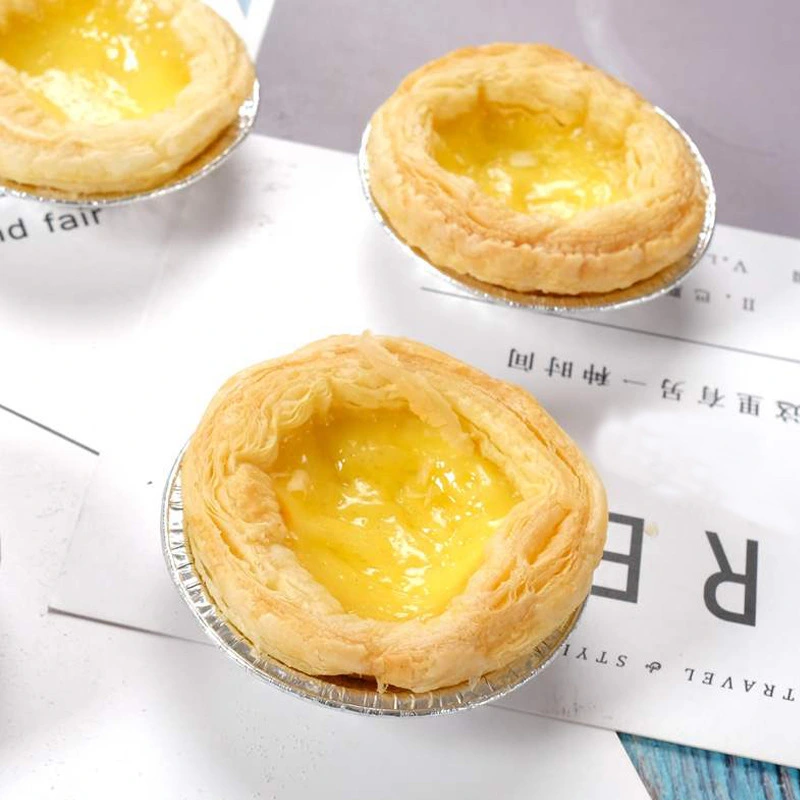 Egg Tart Mold Disposable Tin Foil Egg Tart Holder Aluminum Foil