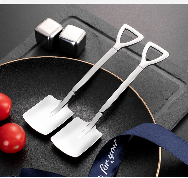 Stainless Steel Spade Creative Dessert Spoon