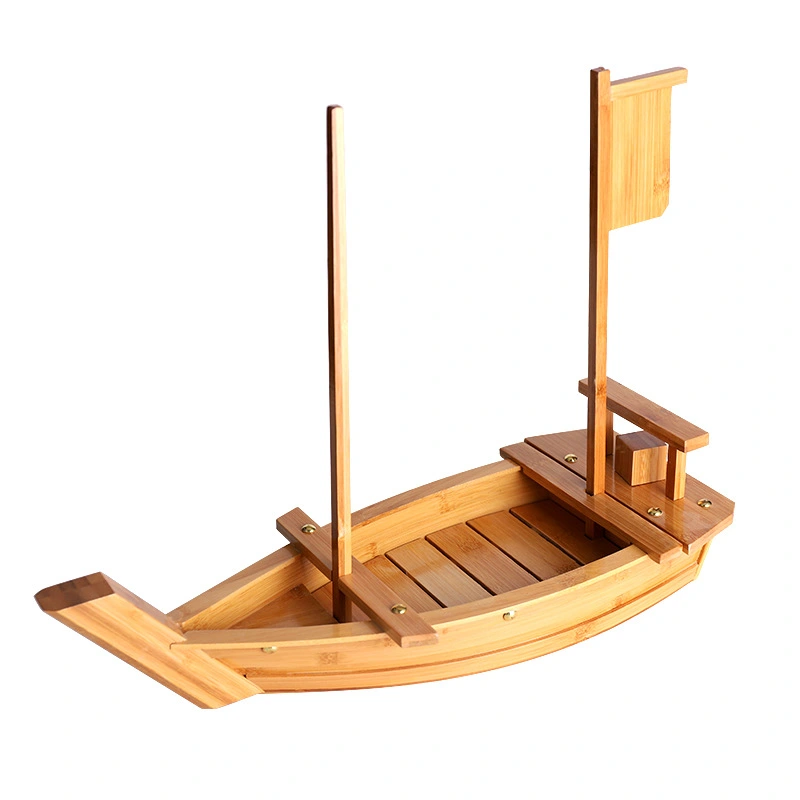 Sushi Boat Sashimi Boat Japanese Style Seafood Platter Container Sashimi Luxury Wooden Boat Bamboo Dragon Boat Bamboo Boat