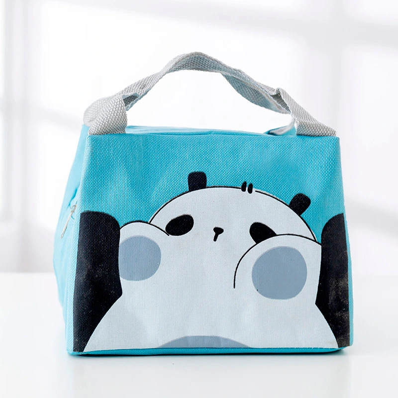 Lunch Box Bag Portable Bento Lunch Bag Fresh-Keeping Oxford Cloth Picnic Bag