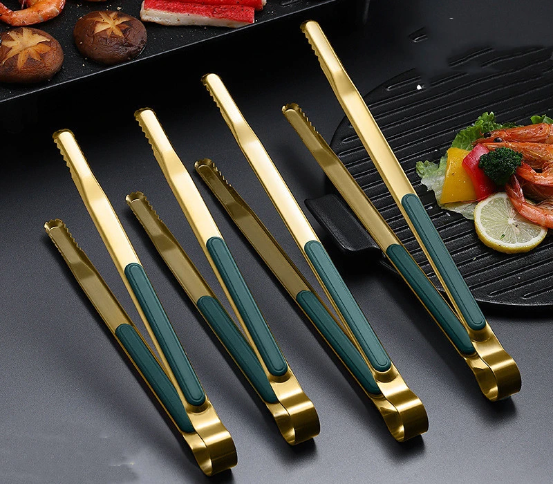 Korean Stainless Steel Barbecue Tongs Barbecue Steak Tongs