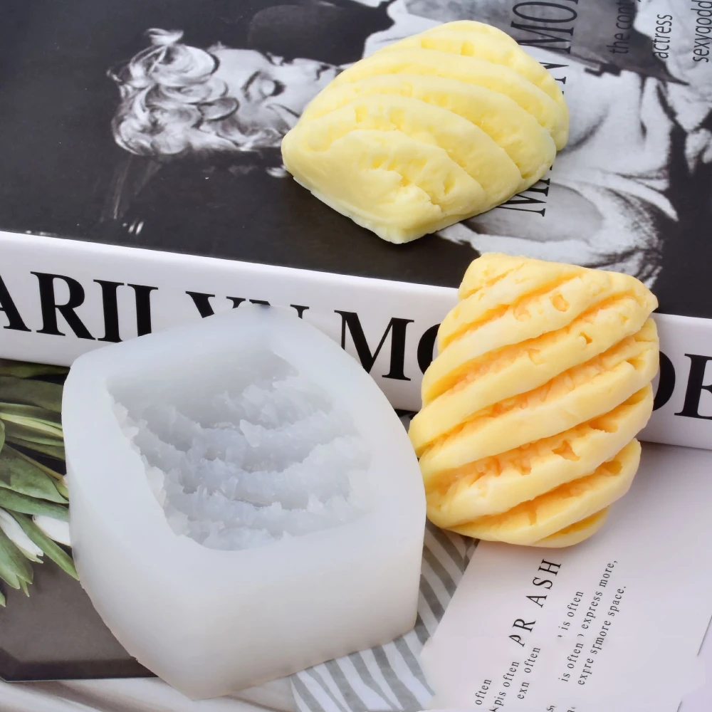 Pineapple Handmade Soap Salt Carving Food Grade Silicone Fondant Mould