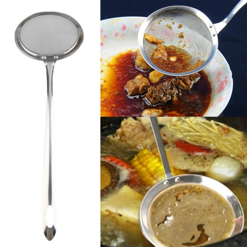 Stainless Steel Oil Scoop Hot Pot Soup Colander Small Colander