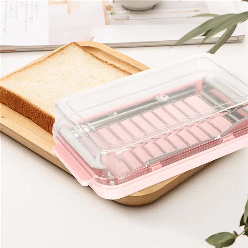 Stainless Steel Butter Storage Box With Lid Plastic