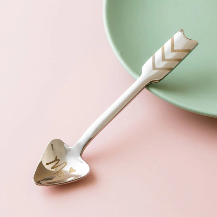 Creative Cupid's Arrow Coffee Flower Tea Spoon