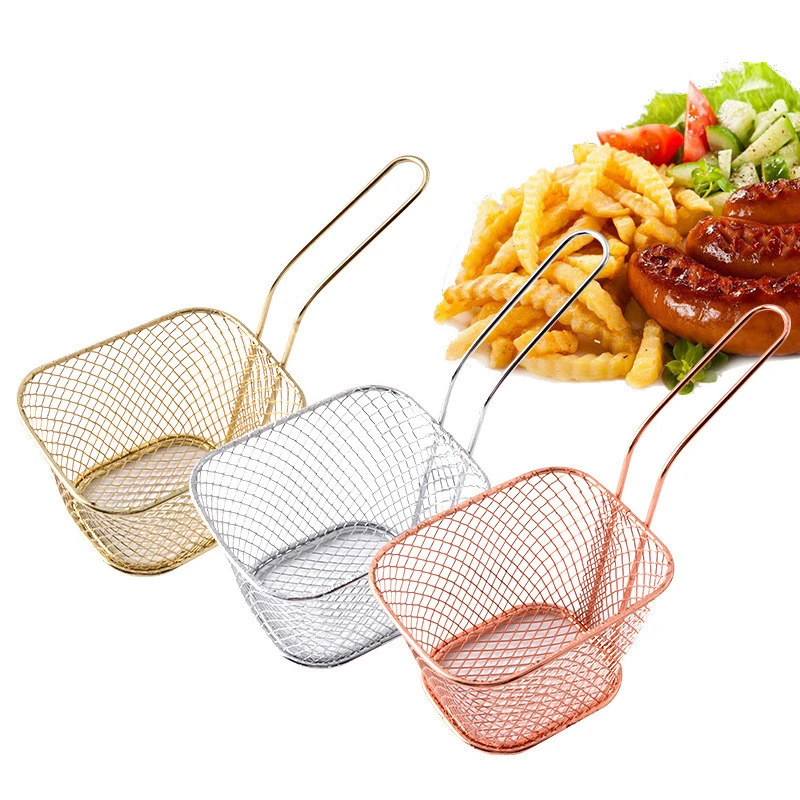 Square mini fried basket French fries basket