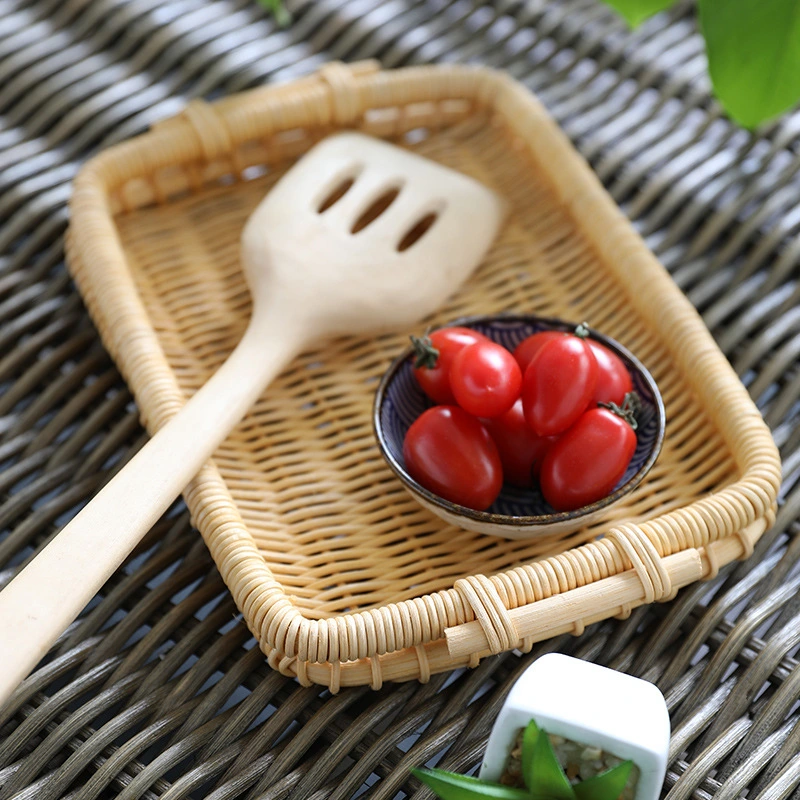  Japanese Rattan Fruit Tray With Handle Storage Tray