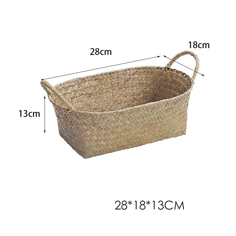 Desktop Storage Sea Fruit Tray Straw Basket Basket Snack Basket