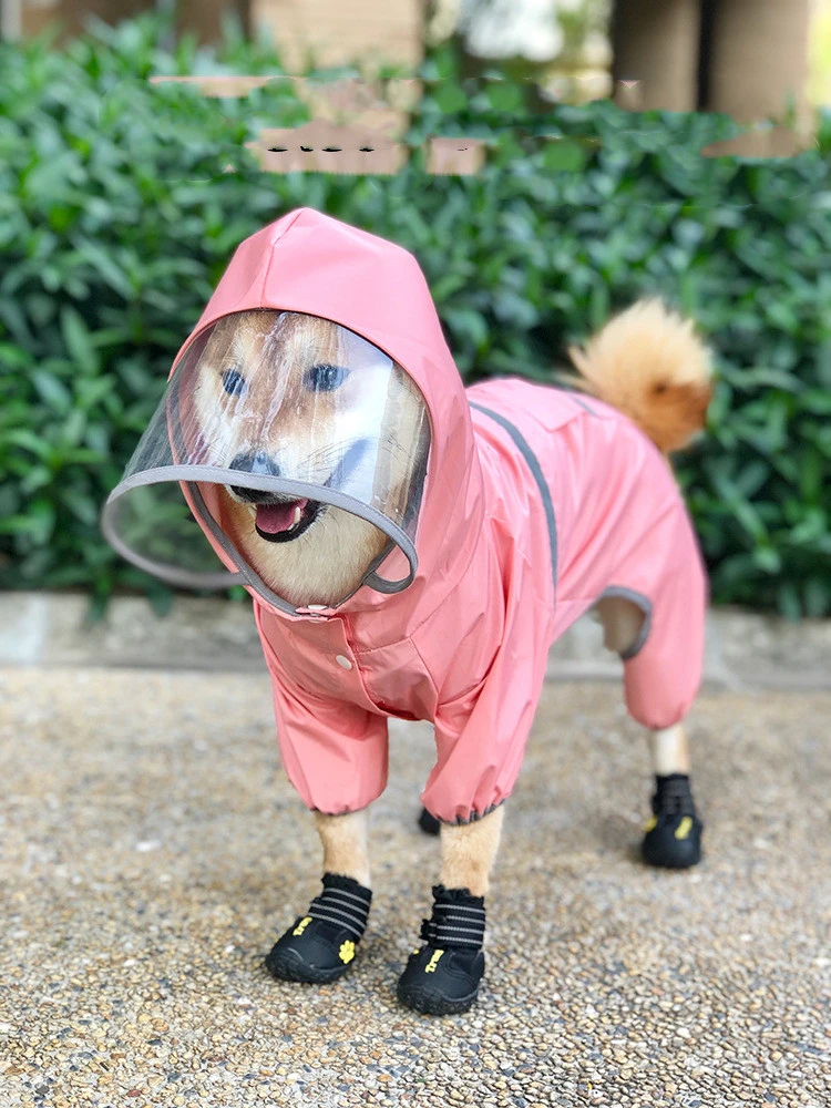 Shiba Inu Dog Raincoat Four-Legged All-Inclusive