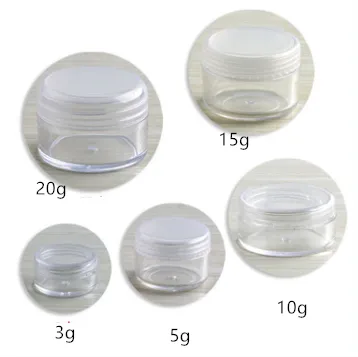 Transparent Ordinary Box PS Lid Box Simple Packaging Box Plastic Cream Bottle