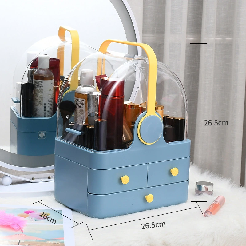 Organize Desktop Dust-Proof Household Lipstick Large Capacity Dressing Table Skin Care Product Rack