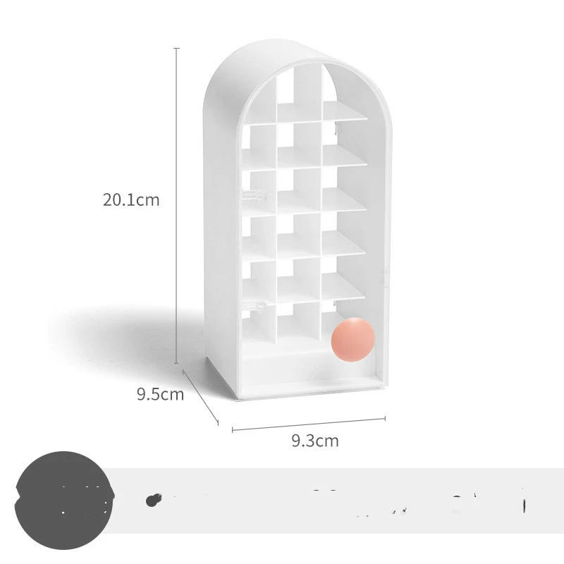 Shelf With Lid, Desktop Finishing Dust-proof Lip Glaze Shelf