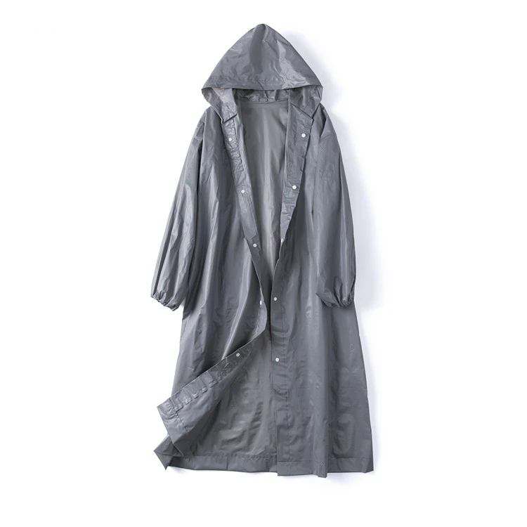 Lovers' Outdoor Raincoat With Portable Hooded Poncho