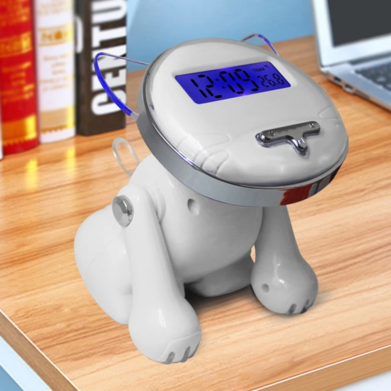 Children's Alarm Clock, Timekeeping Cat, Electronic Newspaper Clock