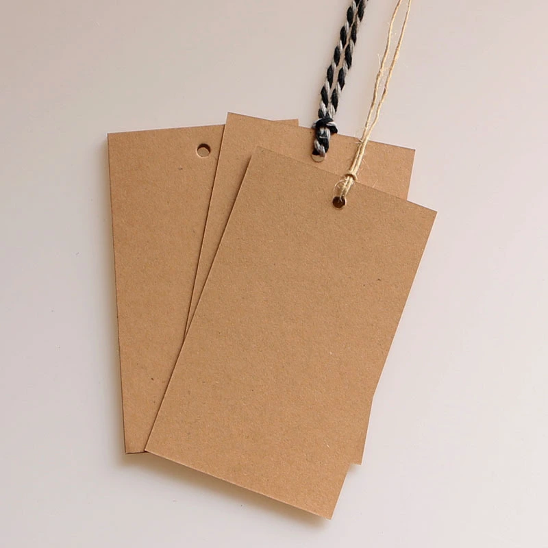 Blank Kraft Gift Tags Cardboard Pricing Tags